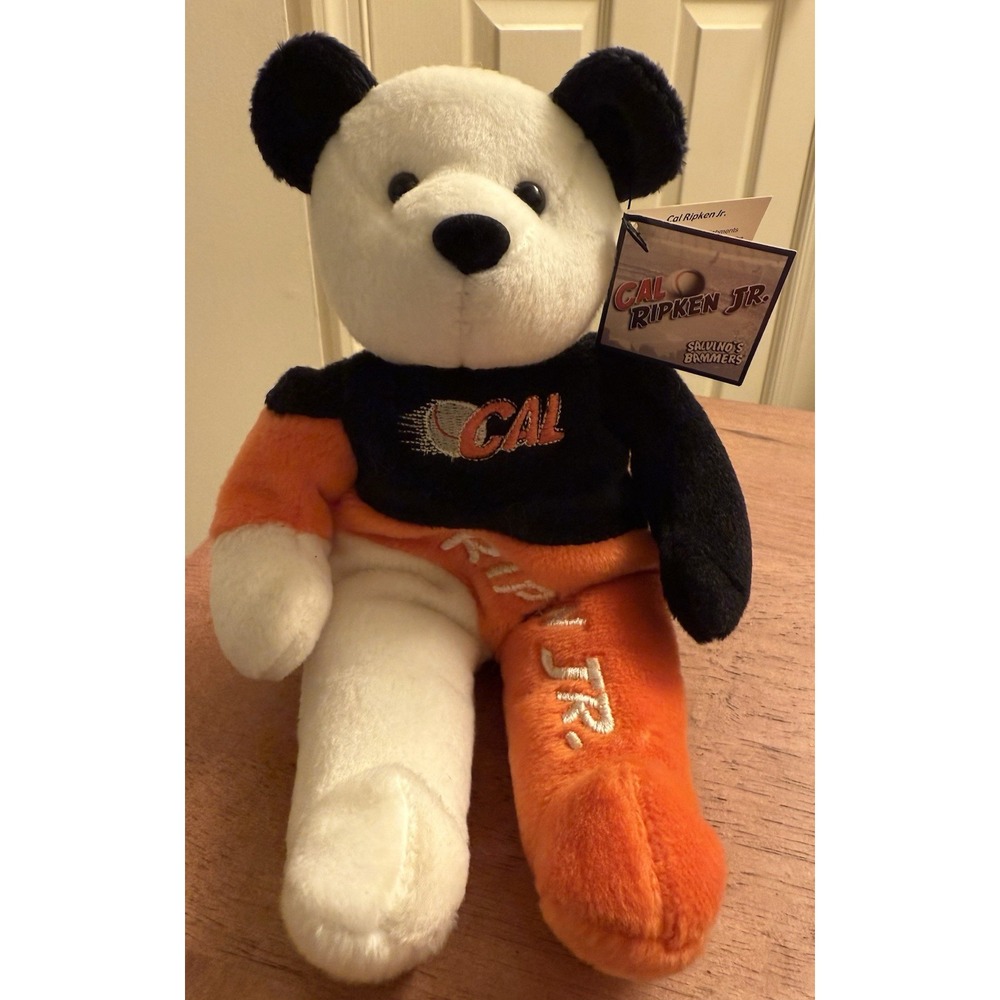 2000 CAL RIPKEN JR Salvino's Bammers BALTIMORE ORIOLES Plush Bear 8"